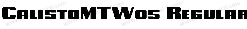 CalistoMTW05 Regular字体转换